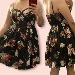 Band of gypsies Floral Spaghetti Strap Dress